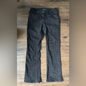 Aeropostale Women’s Black Denim Mid Rise Boot Cut Jeans